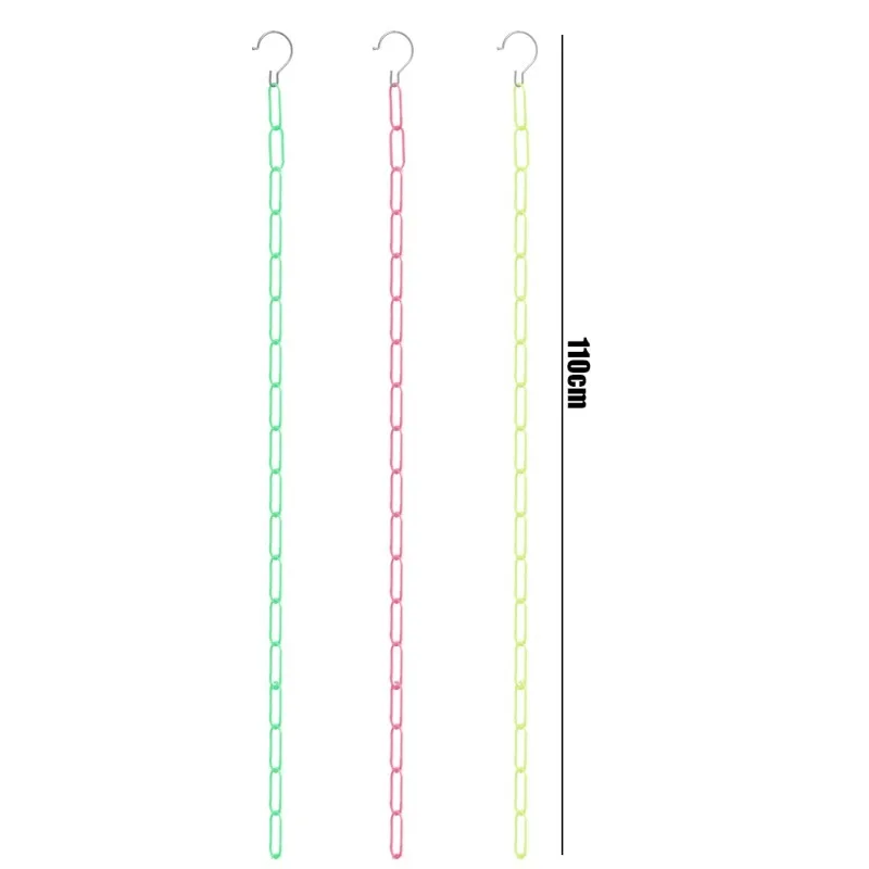 18 Hole Clothes Hangers Hanging Chain Colorful Plastic Clothes Wardrobe Hanging Hanger Space Saving Shirts Tidy Organizer Hanger