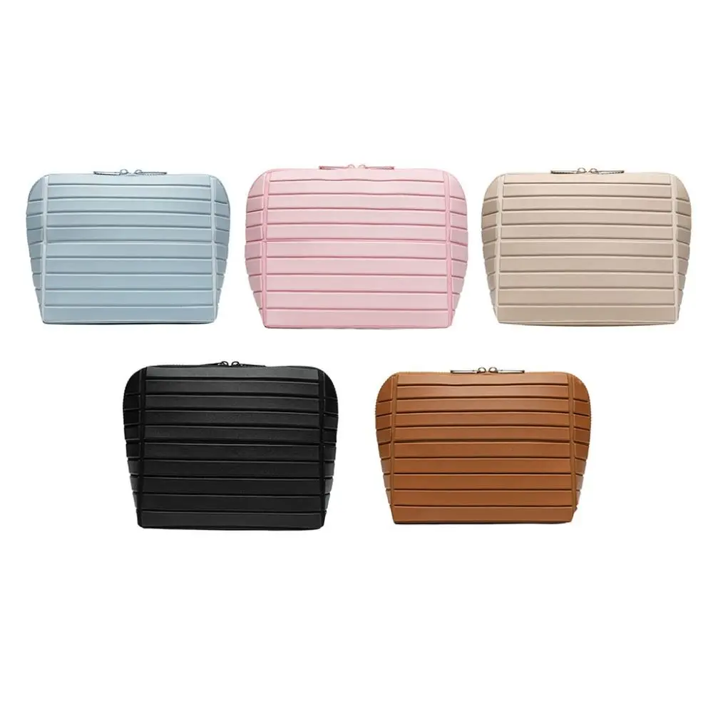 Large Capacity Travel Makeup Bag Adjustable Dividers 27 Pockets Toiletry Bag Practical Portable Cosmetic Bag for Women