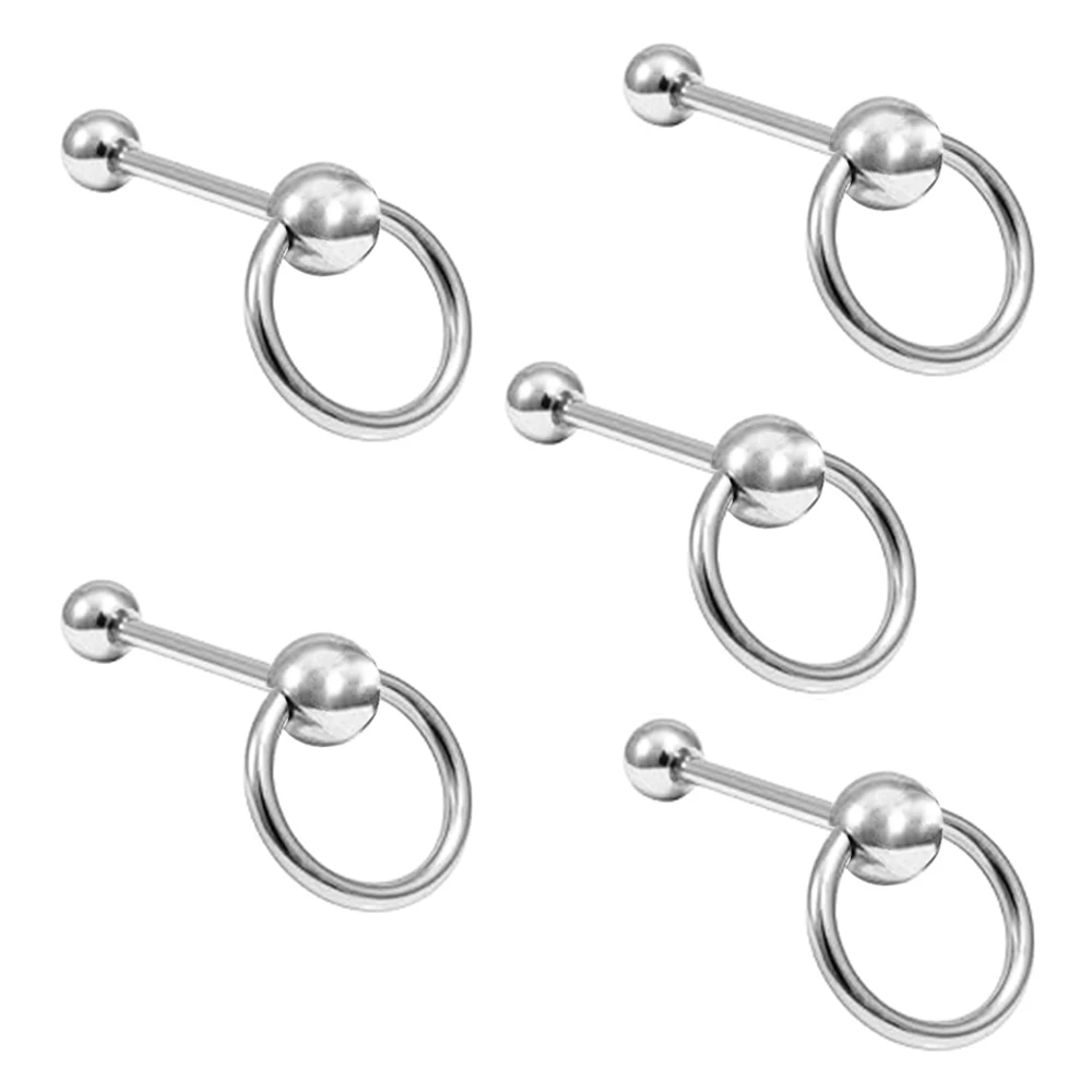 

Bulk 14g 1.6mm Surgical Steel Door Knocker Hoop Tongue Ring Straight Bar Barbell Body Piercing Jewellery 16/19/22mm