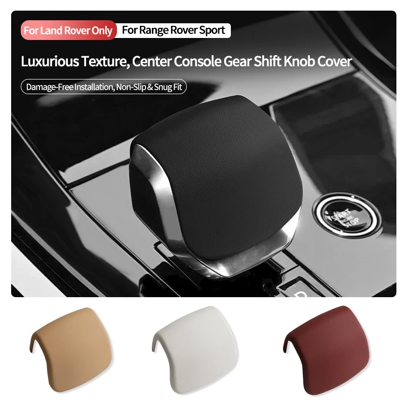 

Original Leather Gear Shift Knob Cover Boot For Land Rover Discovery 5, Velar (2021- ) Range Rover Sport (2023-), Evoque (2024-)