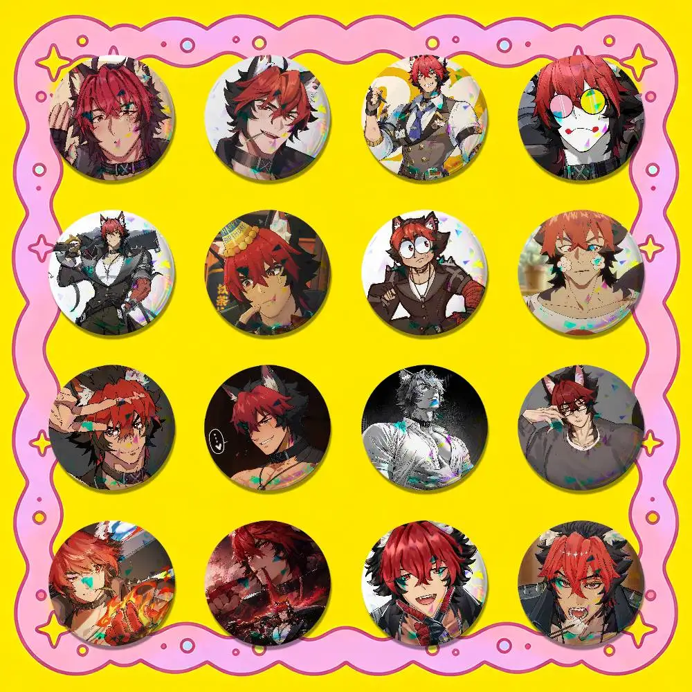 For Komano Manato Zenless Zone Zero ZZZ Badge Cover Custom Pin Insignia Emblem Round Button 58mm 44mm Laser Film