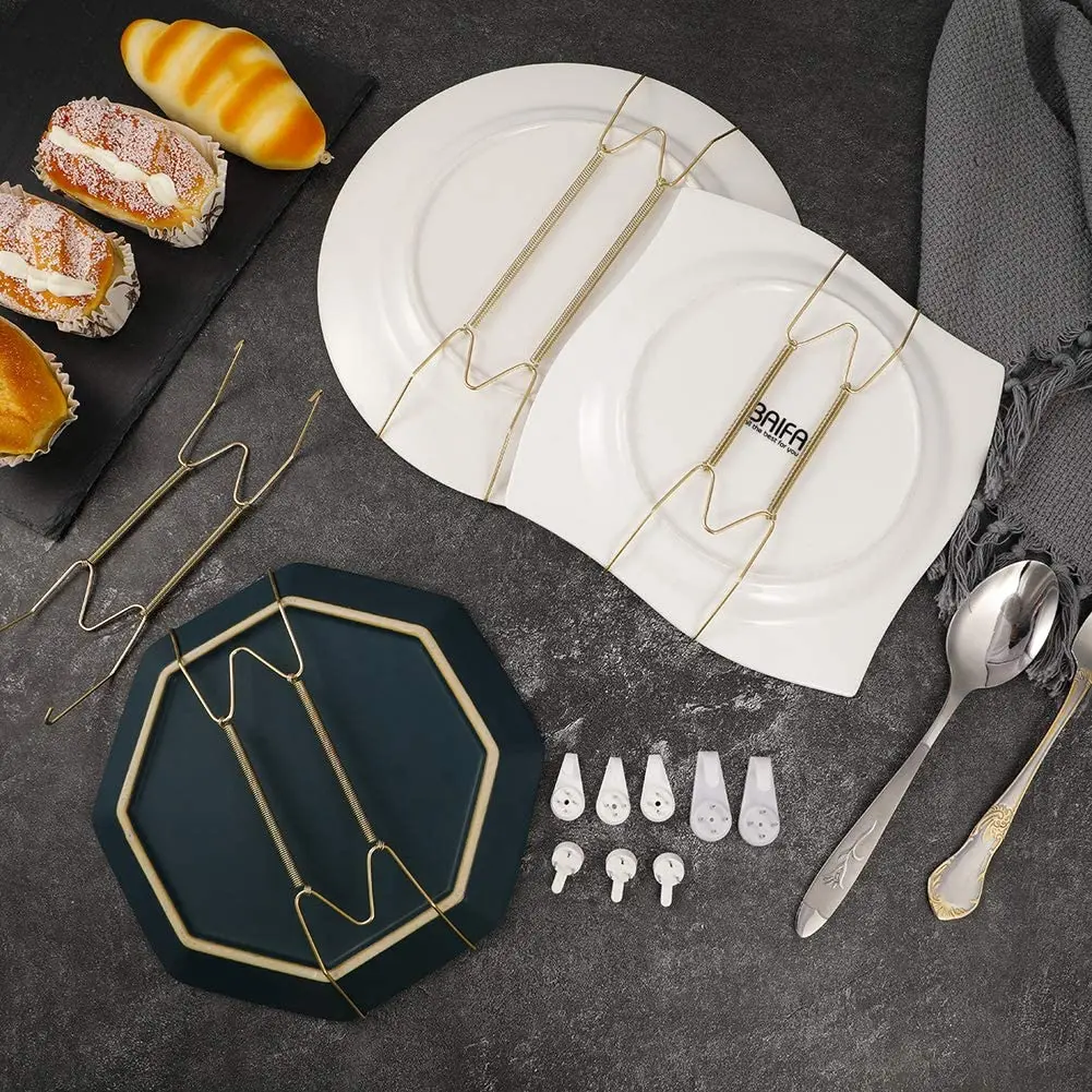 Plaathangers voor de muur 6 8 10 12 inch, wandplaathangers decoratieve plaathangers wandplaathouders