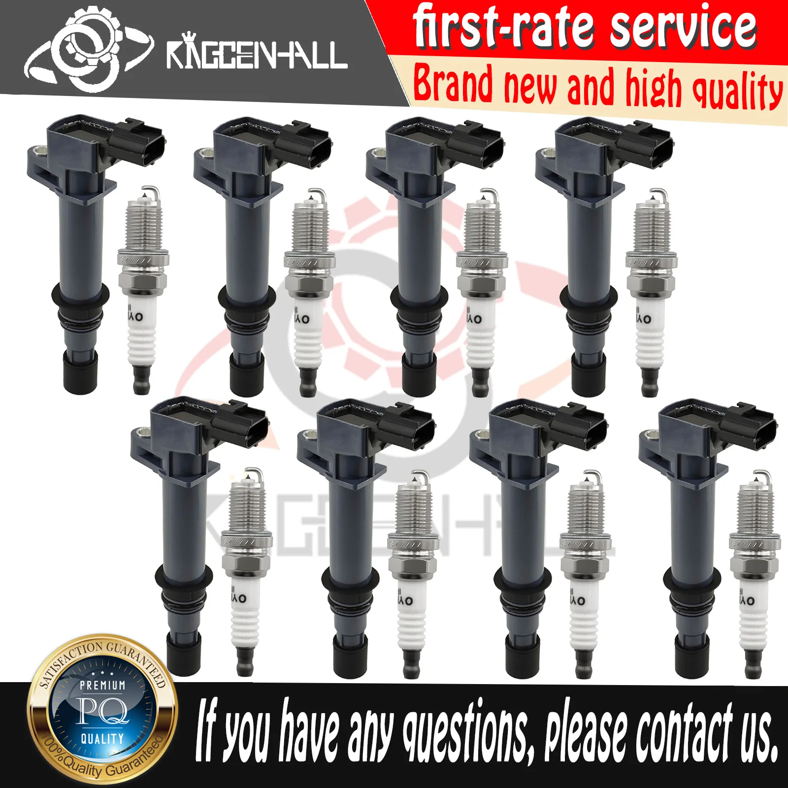8pcs Ignition Coil+Spark Plug For Jeep Grand Cherokee Wk Wj 4.7l Commander Dodge Durango Ram 1500 Chrysler Aspen Hg 56028138ab