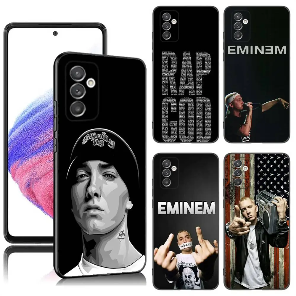 

E-Eminems Rap God Phone Case For Samsung S24,23,22,30,21,10,9,Ultra,Plus,Lite,FE,5G Black Soft Case