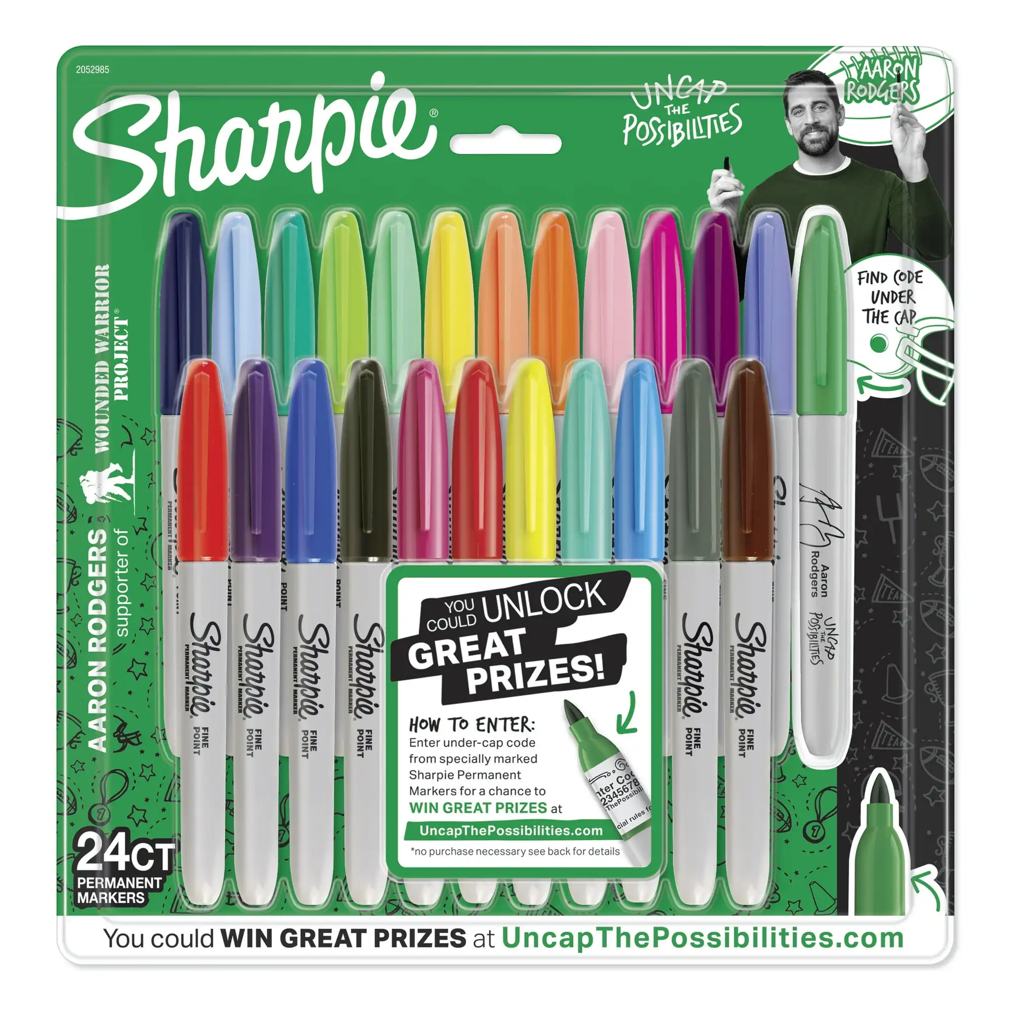 Перманентные маркеры Sharpie Color Burst, Fine Point, разные цвета, 24 шт.