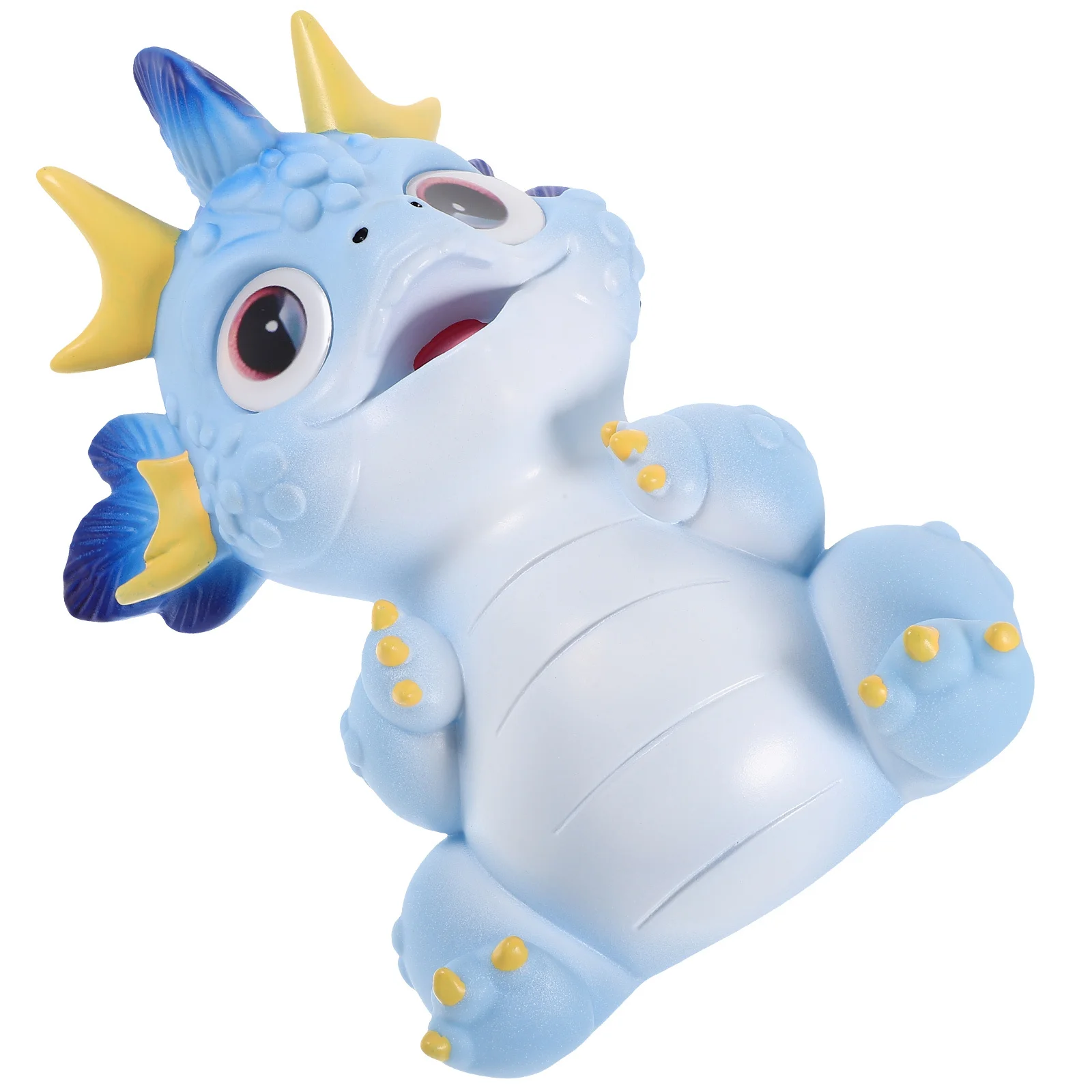 

Cute Chameleon Piggy Bank for Kids Sturdy Vinyl Coin Saving Pot with Flat Base Desktop Money Box for Children Bedroom Living