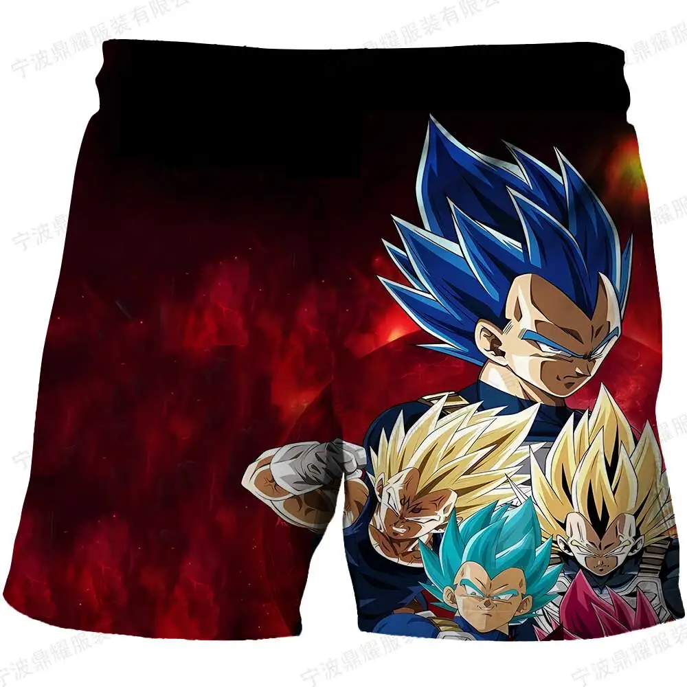 Girls Boys Summer Harajuku Beach Shorts children\'s Bottom Dragon Ball Z Trousers For Kids 3D Cartoon Shorts Print Soft Sports