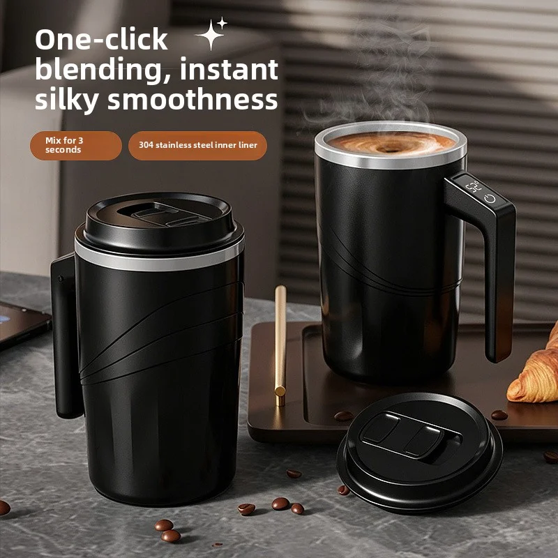 2026 New Mixing Cup Fully Automatic Insulation Intelligent Temperature Measurement Magnetic Portable Electric Coffee Cup