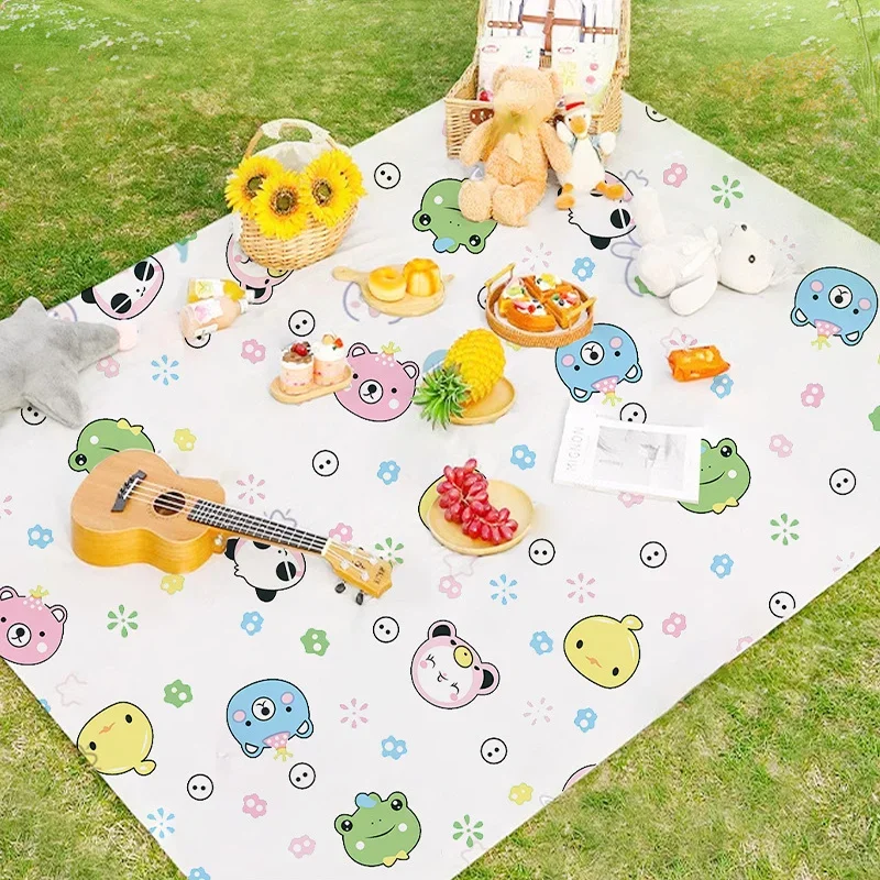 Disposable Beach Outdoor Camping Mat Non-woven Fabric Anti-fouling Lightweight Picnic Mat Large Barbecue Foldable Animal Cushion