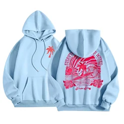 Autumn and Winter Women's Fashion Letter Printed Hoodie with Sunset Aesthetics Long Sleeve Sweatshirt Men's and Women's Pullover