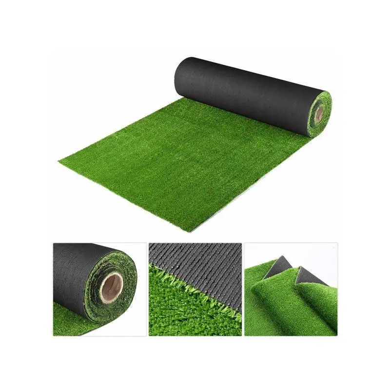 

Реалистичный синтетический коврик для травы 65x3 фута с лезвиями высотой 3/8 дюйма для использования в помещении и на открытом воздухе, идеально подходит для домашних животных, бассейнов, садов и