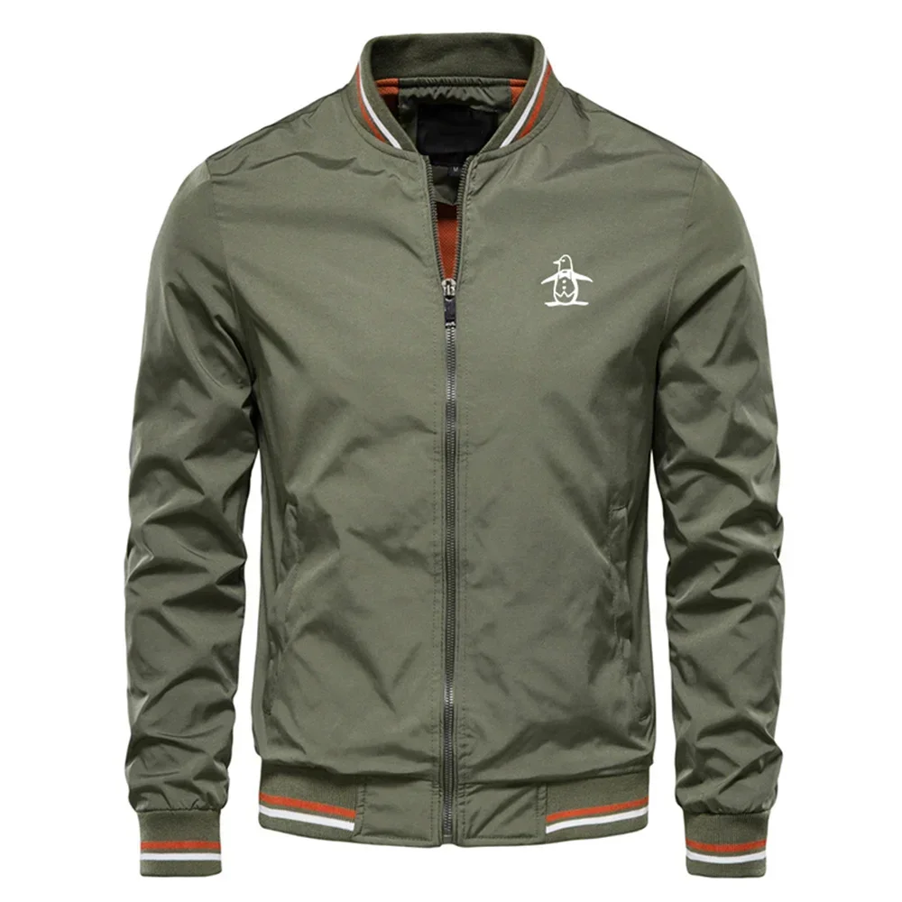 New/Korean/Golf/Men's stand up collar jacket zipper sportswear, Spring and Autumn fashion men's outdoor casual zipper jacket image 6