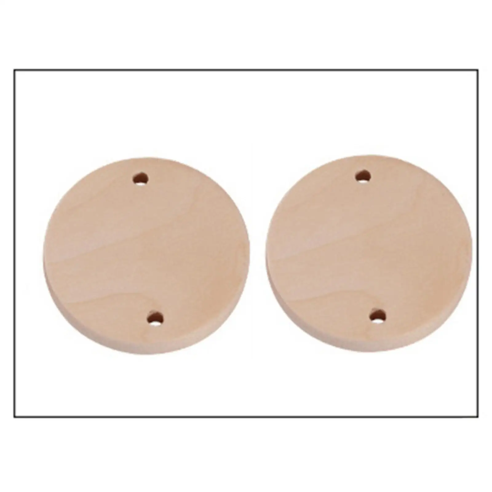 Round Wood with Keyrings for Jewelry Making Bag Tags and Hanging Decor Craft Supplies Kit