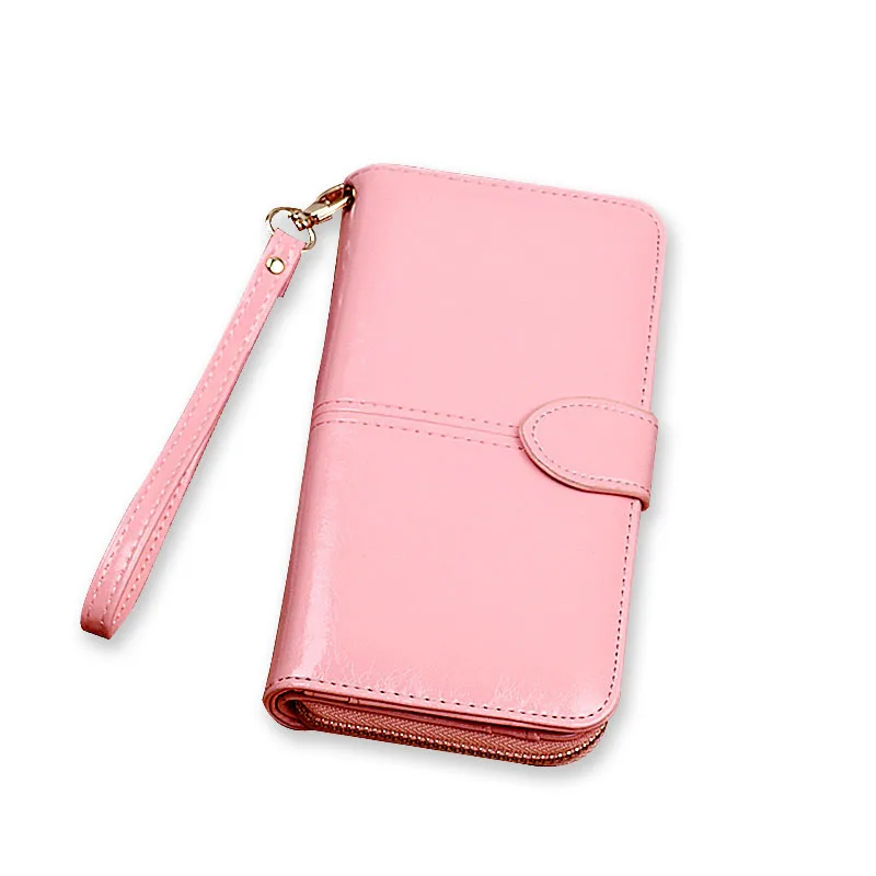 Luxury Women Wallets PU Leather Purse Prevent RFID Woman Multi-layer Card Long Ladies Wallet Phone Bag