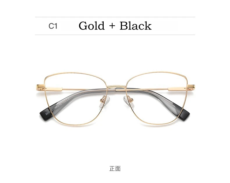 Yimaruili ultraleichte Mode Legierung Blaulicht blockierende Brille Retro Cat Eye optische Rezept Frauen Brillen fassungen – Detail 8