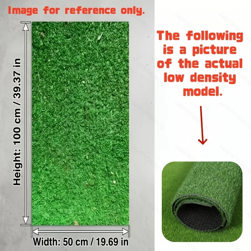 1 Piece Artificial Turf, Highly Realistic and Durable, Universal Grass Mat for Garden Weddings (39.37Inch)