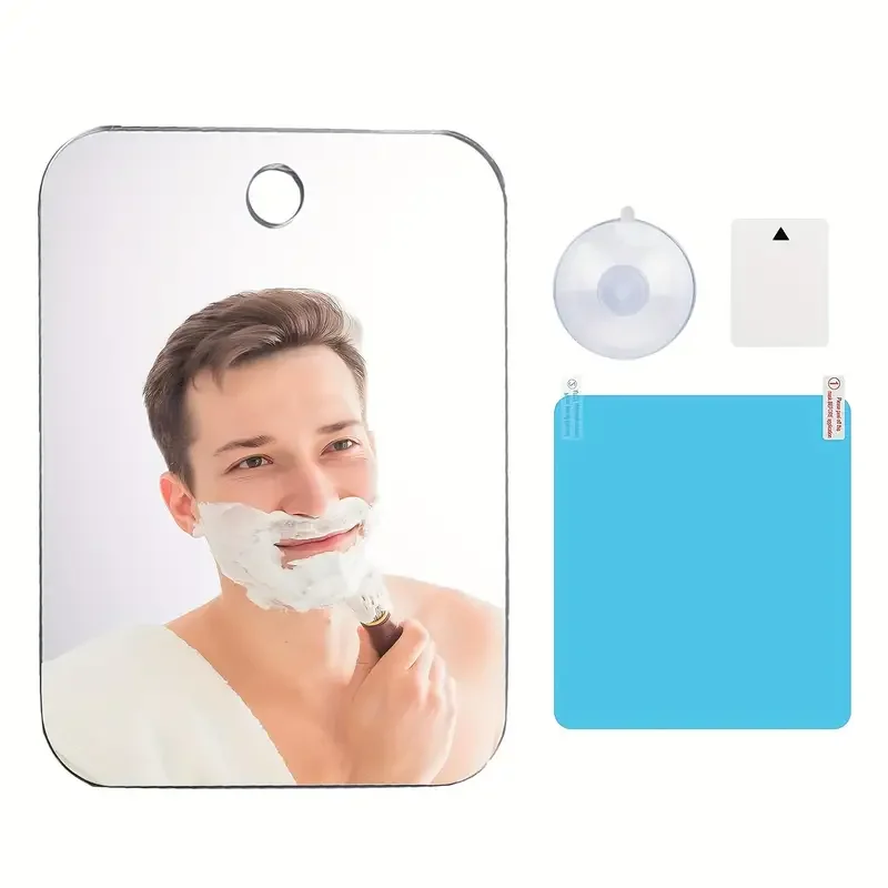 1/2 szt. Akrylowe Lustro z Przyssawką do Ściany, Lustro Prysznicowe do Golenia dla Mężczyzn, Makijażu dla Kobiet, Przenośne Akcesoria Podróżne do Łazienki