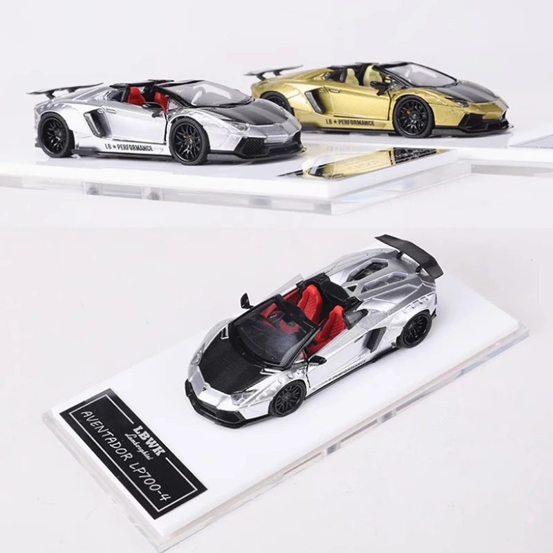 RM 1:64 Scale LBWK Aventador LP700-4 Convertible Sports Car Alloy Car Model Collection Display Ornament Toy Gift