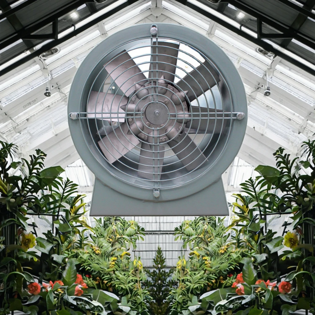 High Quality 380V Electric Axial Flow Fans Saturday Blower Extractor Exhaust For Home Use & Greenhouse Iron Blades For Cooling