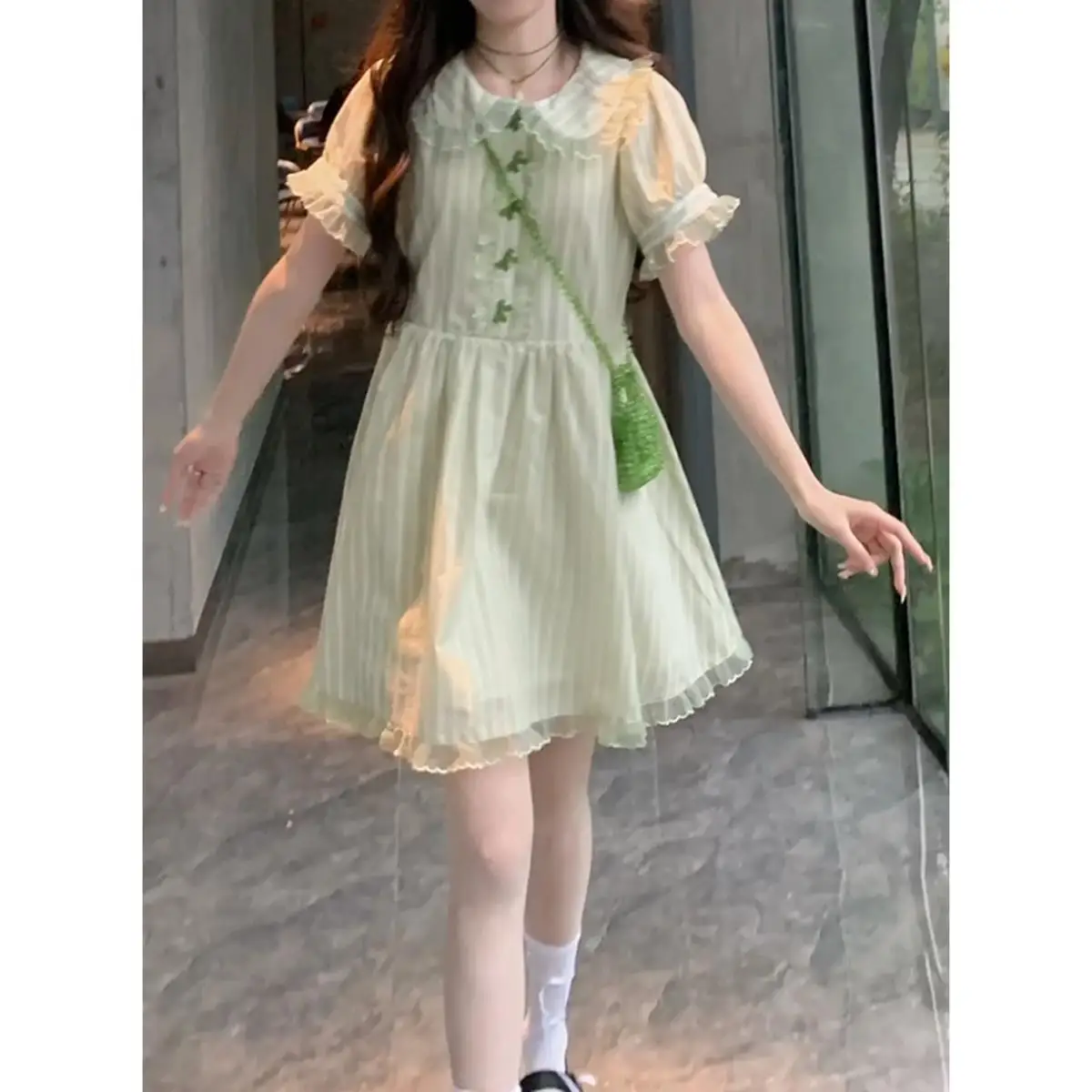 

MAGOGO Lolita sweet first love style French-featured doll dress with a collar