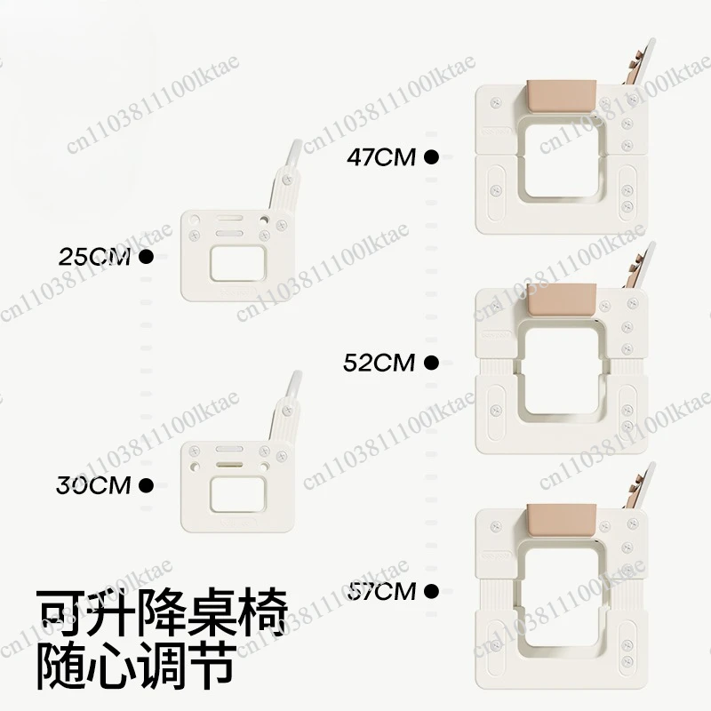 Custom Plastic Height Adjustable Lifting Mode Study Multi-functional Building Block Table And Drawing Table Kids Table And Chair