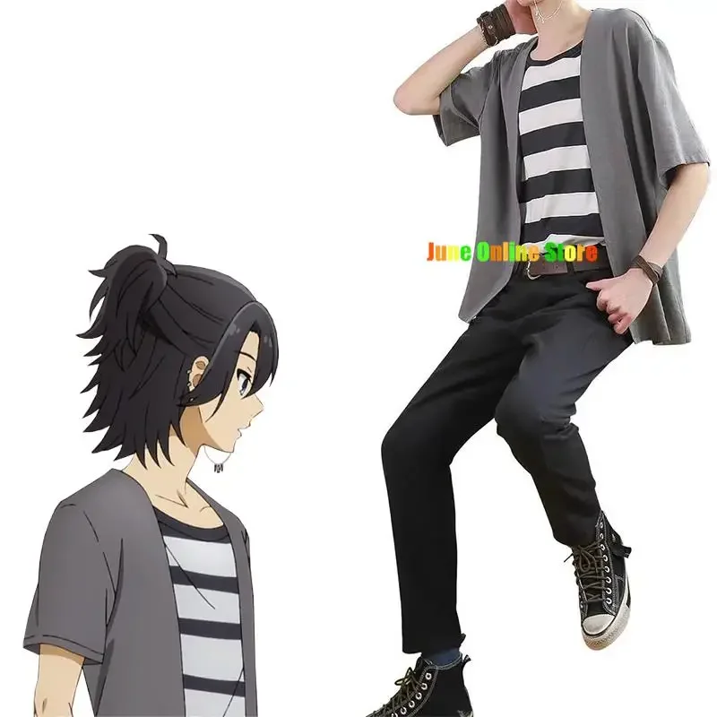 Anime Horimiya Hori-san om Miyamura-kun Miyamura Izumi Cosplay Kostuums Schooluniformen Vrijetijdskleding En Pruik Schoenen Voor Halloween