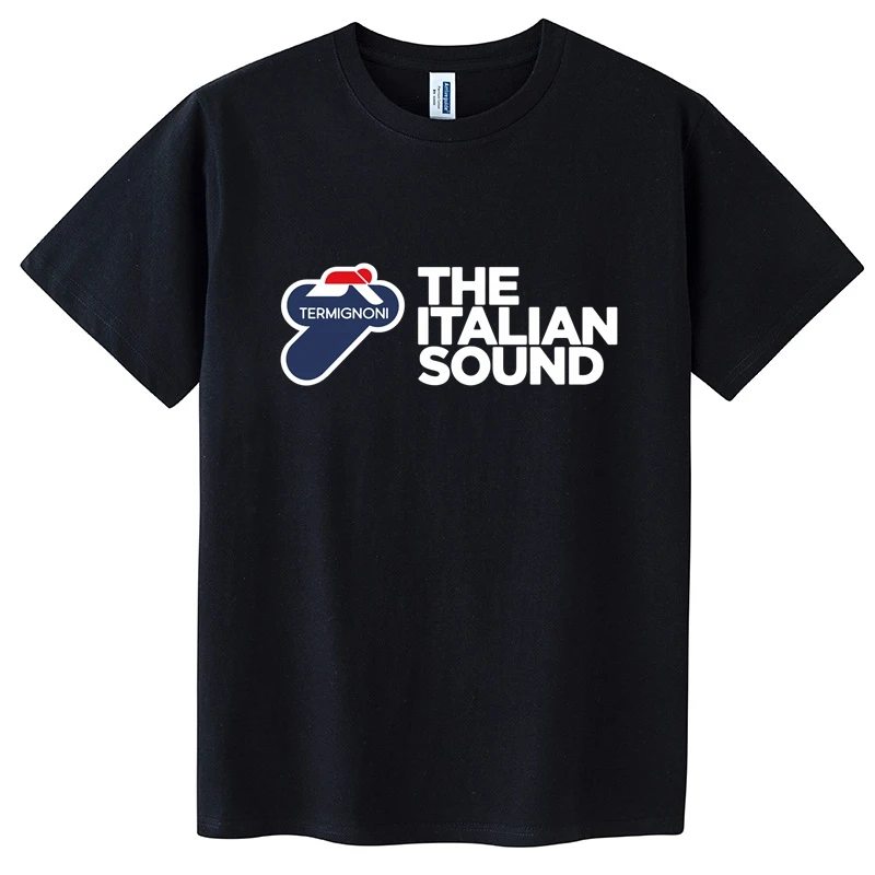 Termignoni العادم البضائع الرجال القطن تي شيرت دراجة نارية Termignoni العادم Termignoni العادم قصيرة الأكمام التي شيرت S-4XL #1