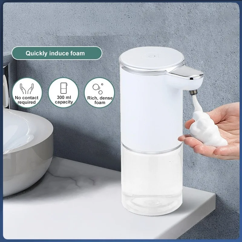 

Sensor Hand Soap Machine, Foaming Soap Dispenser, Wall-mounted Bathroom Hand Washer, and Charging Power