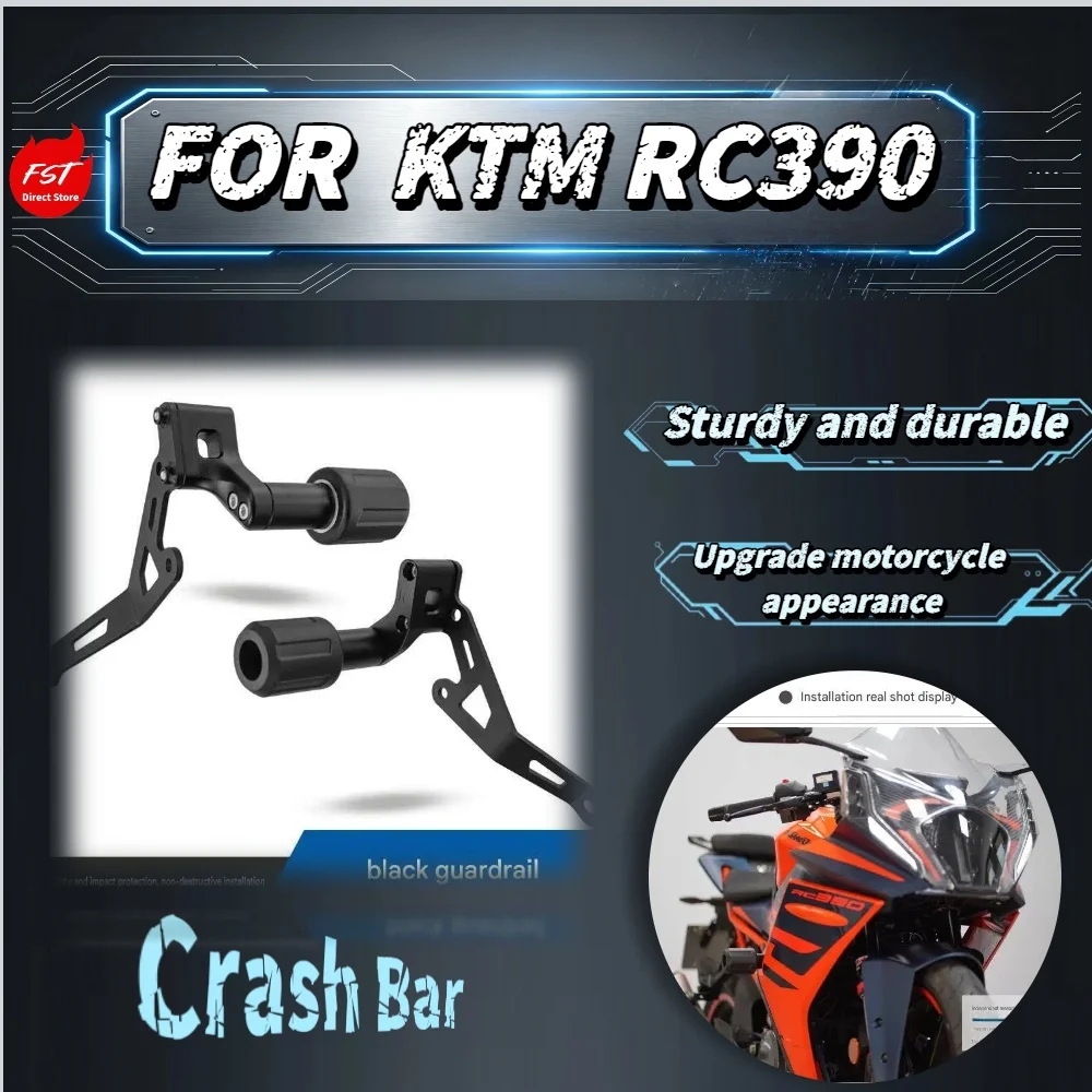 For KTM RC390 New Version Motorbike Racing Anti-Fall Slider Support Bracket Wear Resistant Crash Bar Lossless Install Accessory