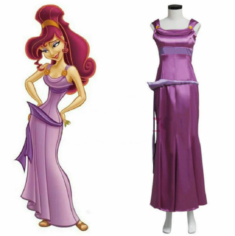 Hot Princess Megara dress movie role play costume