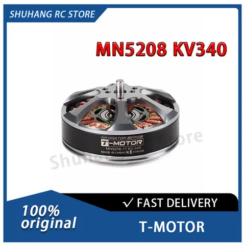 MN5208 KV340 T-MOTOR Motor RC sin escobillas de alta calidad para Drones UAV Rc Quadcopters helicóptero hexacóptero