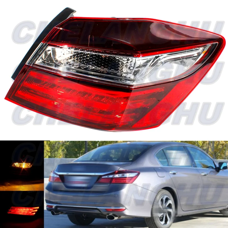 LED Tail Light For Honda Accord sedan 2016 2017 EU version Right Rear Lamp Turn Light Brake Light 33500T2AA21 car assecories