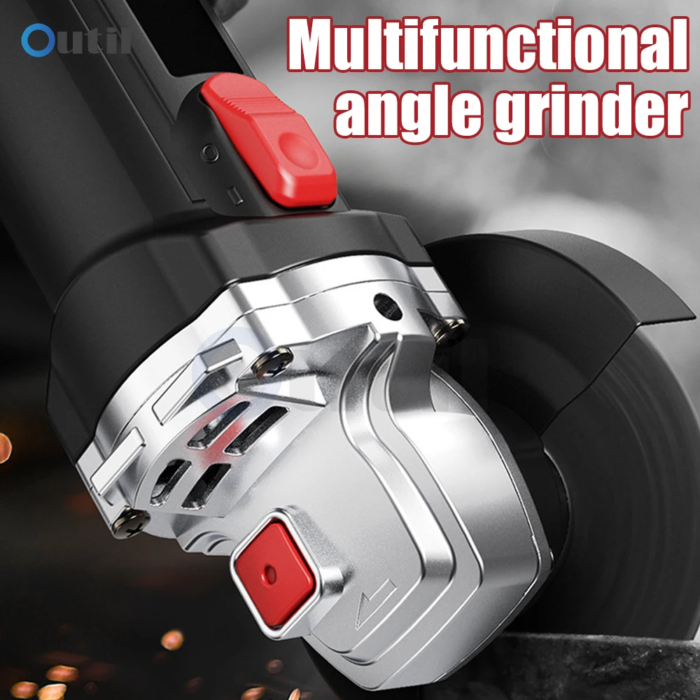 Imagem -02 - Elétrica Angle Grinder 710w 11000rpm Cordado Moagem Máquina para Polido Moagem e Corte de Metal Ferramenta de Madeira