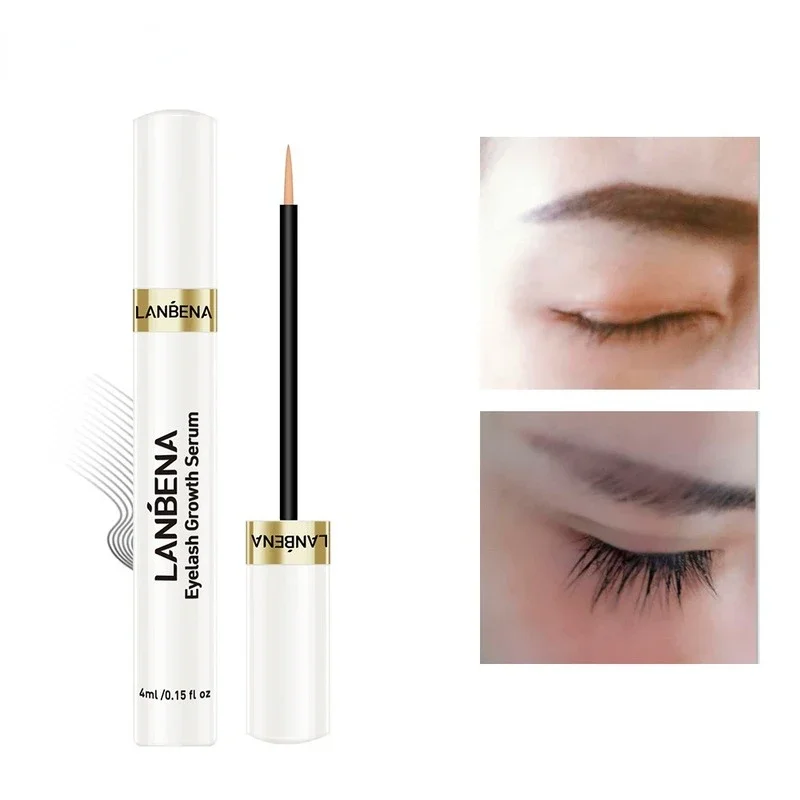 Eyelash Growth Treatment Natural Eyebrow Eyelashes Essential Liquid หนาหนาขึ้นแต่งหน้า Eyelash Enhancer โหดร้ายฟรี