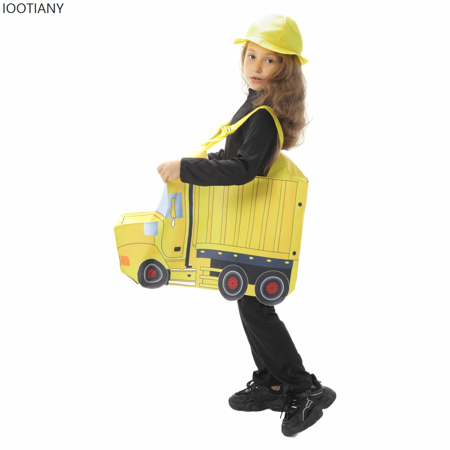 IOOTIANY Children's Funny Engineering Car Engineer Halloween Role Play Costume Boys And Girls Stage Party Performance Costume