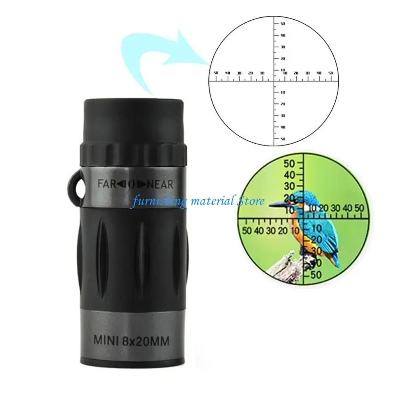 

Y5GD Optical Lens 8x20 Monocular, Waterproof and Shockproof with Reticles Bright Picture Viewing Concert Viewing
