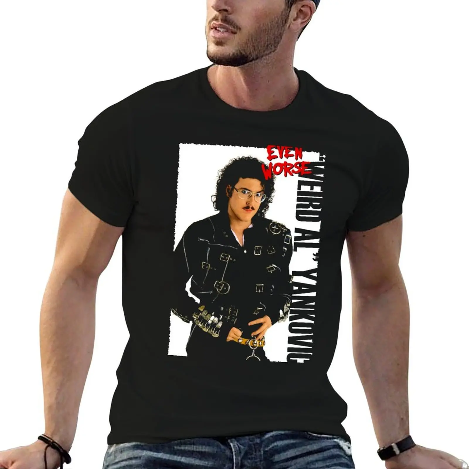 

Weird al Yankovic T-Shirt anime tshirt man graphic t shirt t shirts cotton 100% T-Shirt