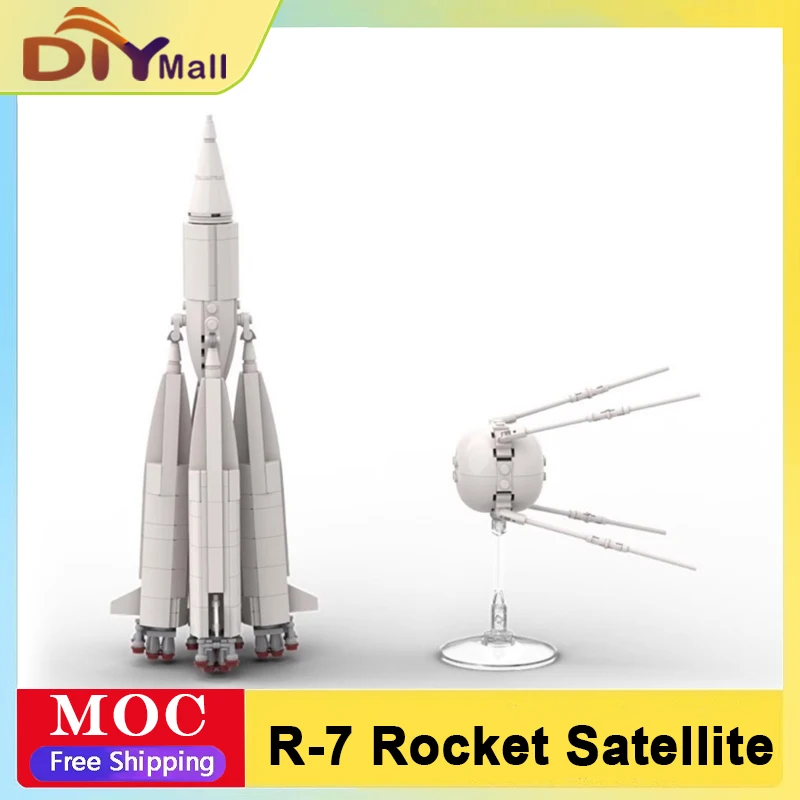 

541 шт. R-7 комплект для сборки ракеток STEM космическая модель с реалистичными деталями креативная игрушка STEM для детей и взрослых рождественские подарки