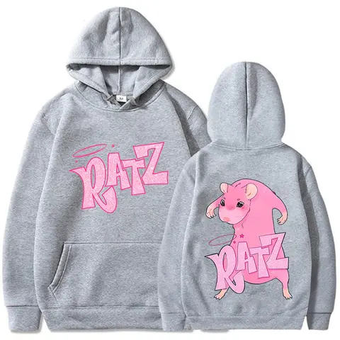 Meme Mouse Ratz Hoodie 2025 Fashion Women Graphic Kawaii Hoodies Unisex Autumn Winter CuteHarajuku  Pullovers Sweatshirts Korea