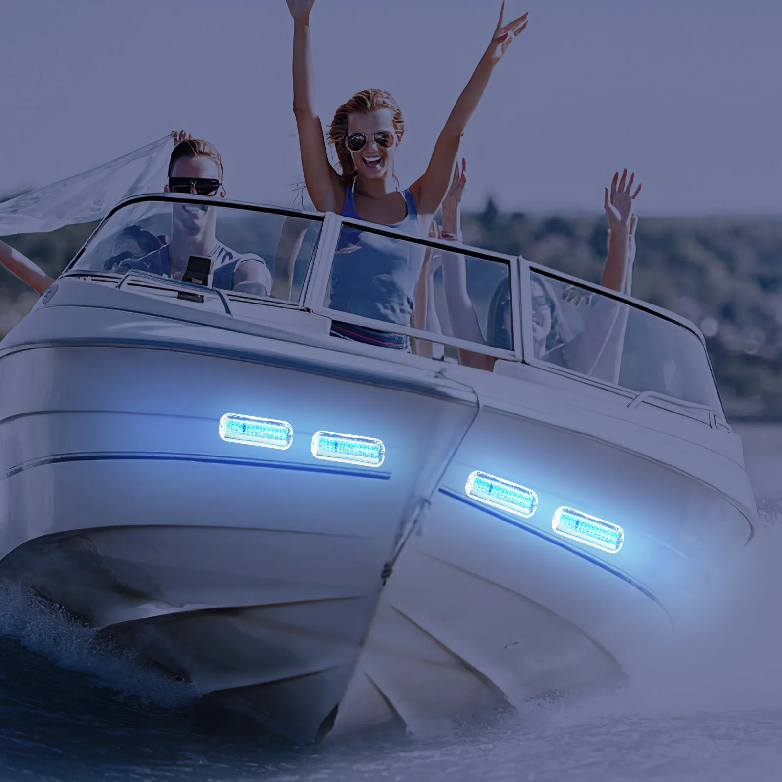 

Professional LED Underwater Boat Lamp Waterproof IP68 Rated Stainless Steel Housing for Marine Applications Boat Pontoon Pool
