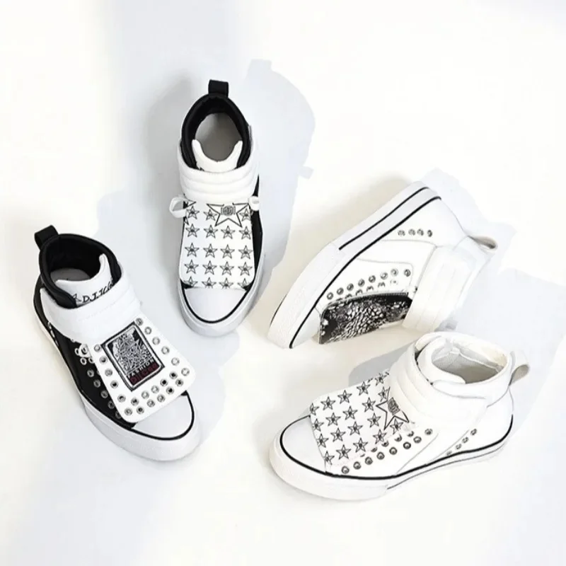 Couple High Top Shoes Removable Tongue Men's Sneakers Casual Retro Style Breathable Trend Women Shoes Tenis Masculino