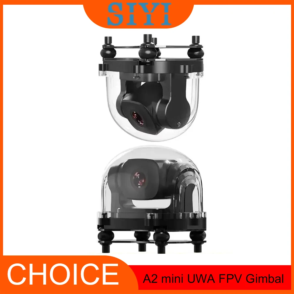 

SIYI A2 mini UWA FPV Gimbal — одноосный наклон, 160г. ° FOV, датчик звездного света 1080p, IP67
