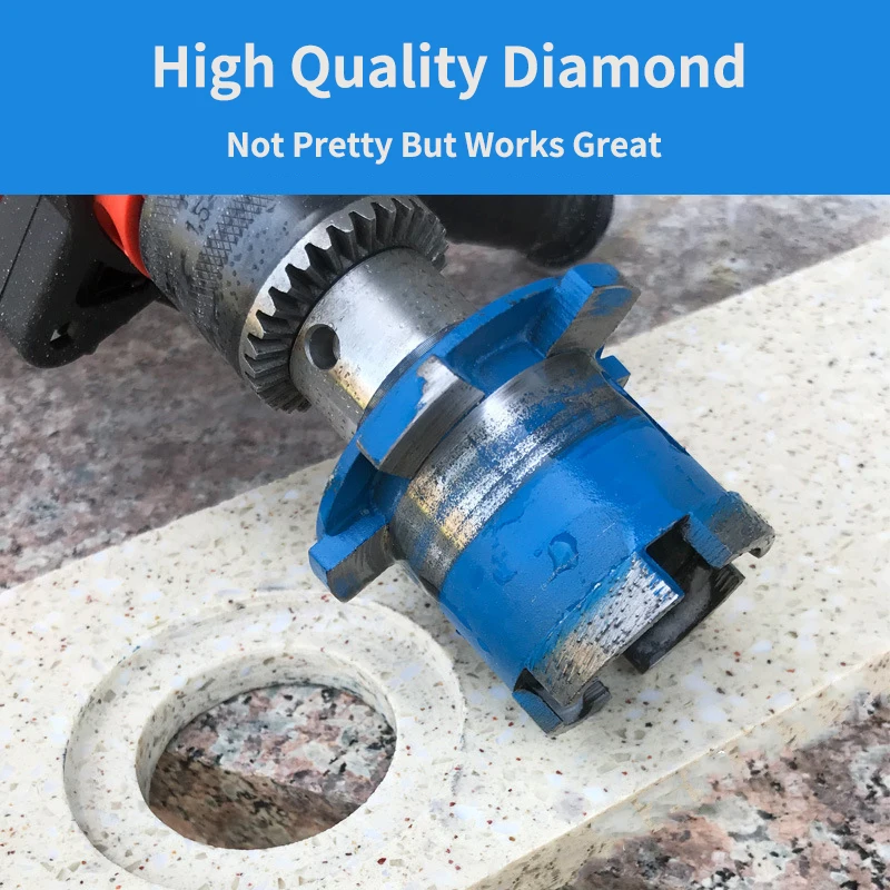 45mm/50mm Diamond Hole Saw Core Drill Bit Basin Drill Basin Opener Suitable for Marble Tiles Ceramic Washbasin Sewer Hole Opener
