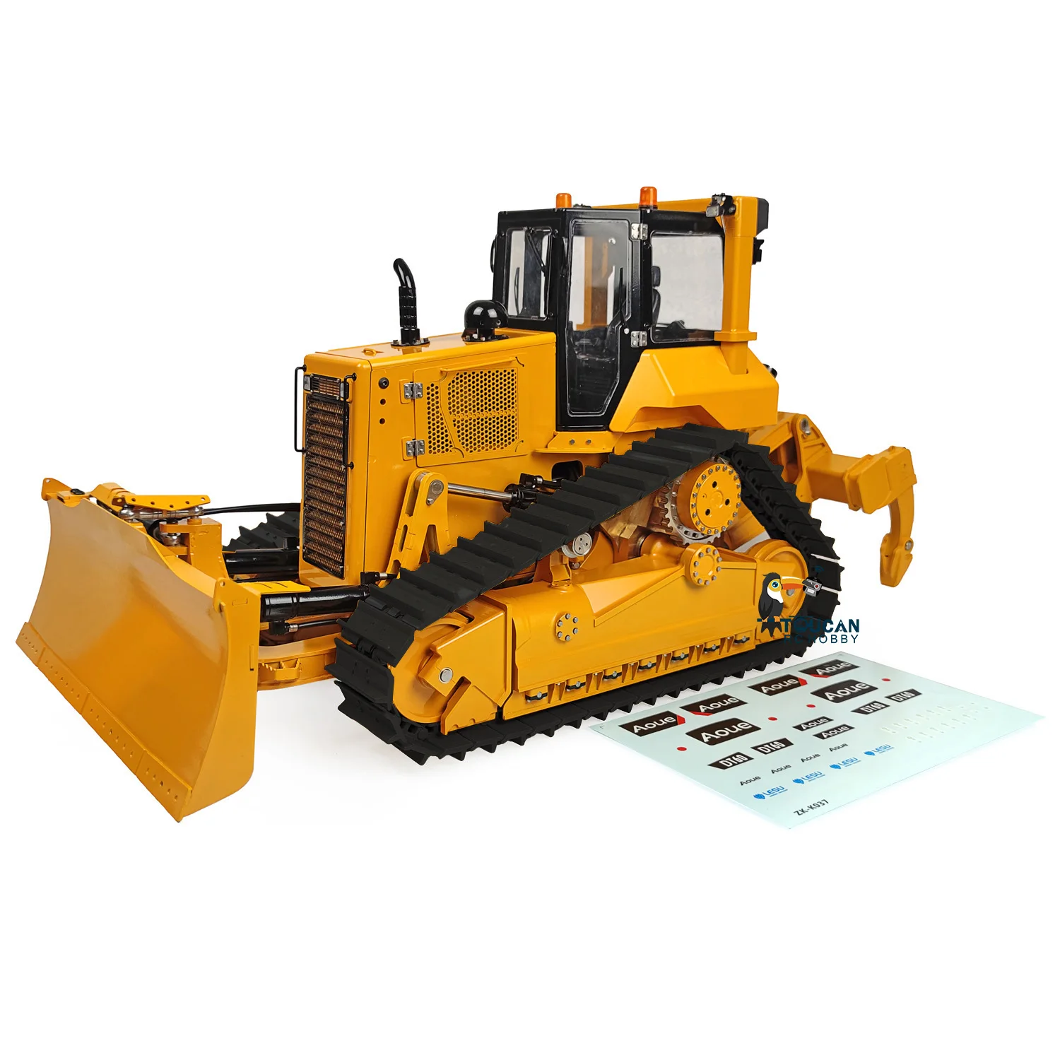 1/14 LESU Aoue DT60 Crawler RC Bulldozer Hydraulic Metal Dozer KIT Painted Engineering Vehicle Model Pump Lights Sound THZH1248