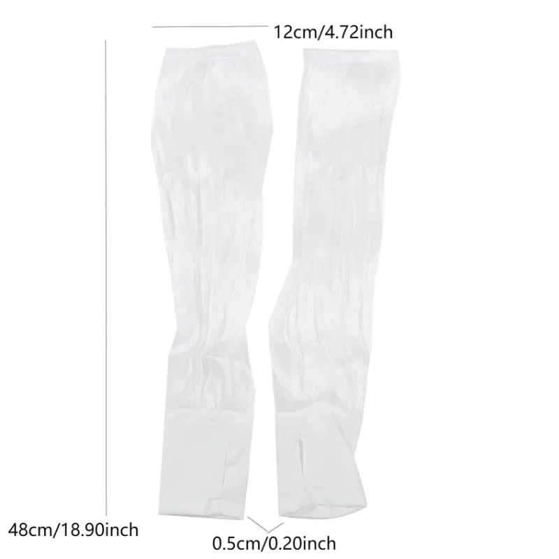Women Long Fingerless Gloves Summer Sun Protection Gloves Lady Thin Lace Mesh Arm Sleeve Sunscreen Uv Breathable Driving Mittens