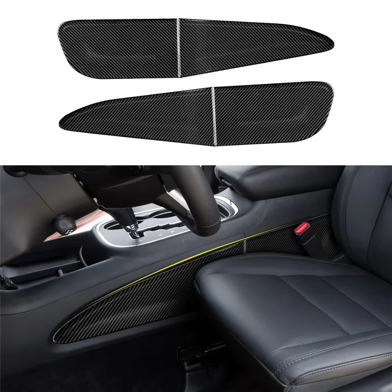 

2014-2020 For Dodge Durango Center Console Side Panel Cover Trim Carbon Fiber Interior Accessories