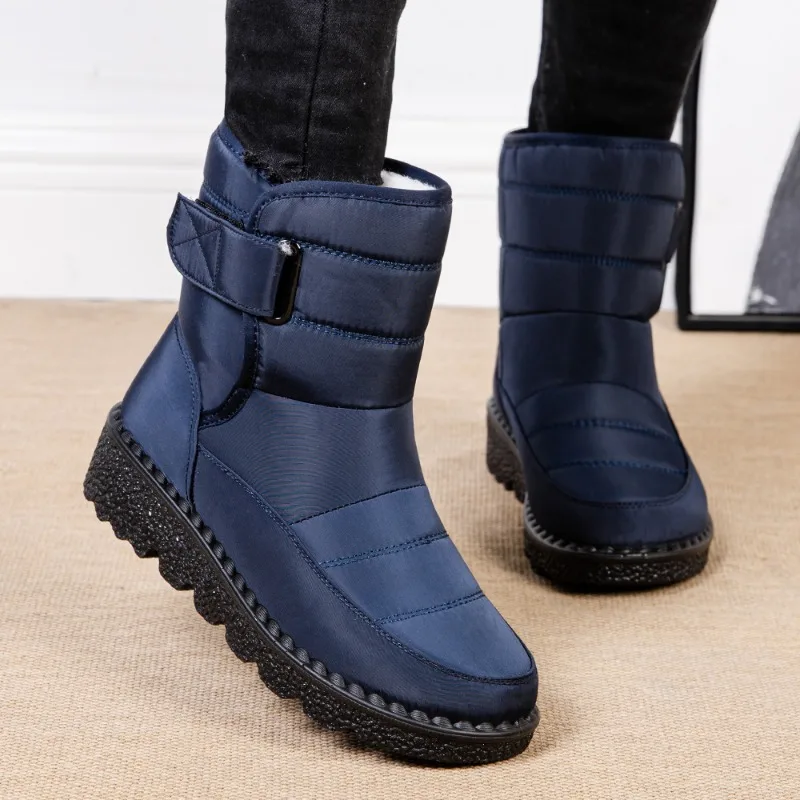 Stiefel Frauen neu für Frauen Plattform Schuhe Frau Mode im Freien warm halten Stiefeletten Baumwolle Frauen Winter Wanderschuhe