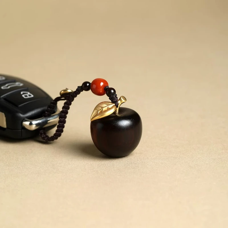 

Подвеска-яблоко из красного сандалового дерева, брелок для автомобиля, USB-флешка, цепочка для телефона, креативные подвесные украшения в форме яблока, подарки