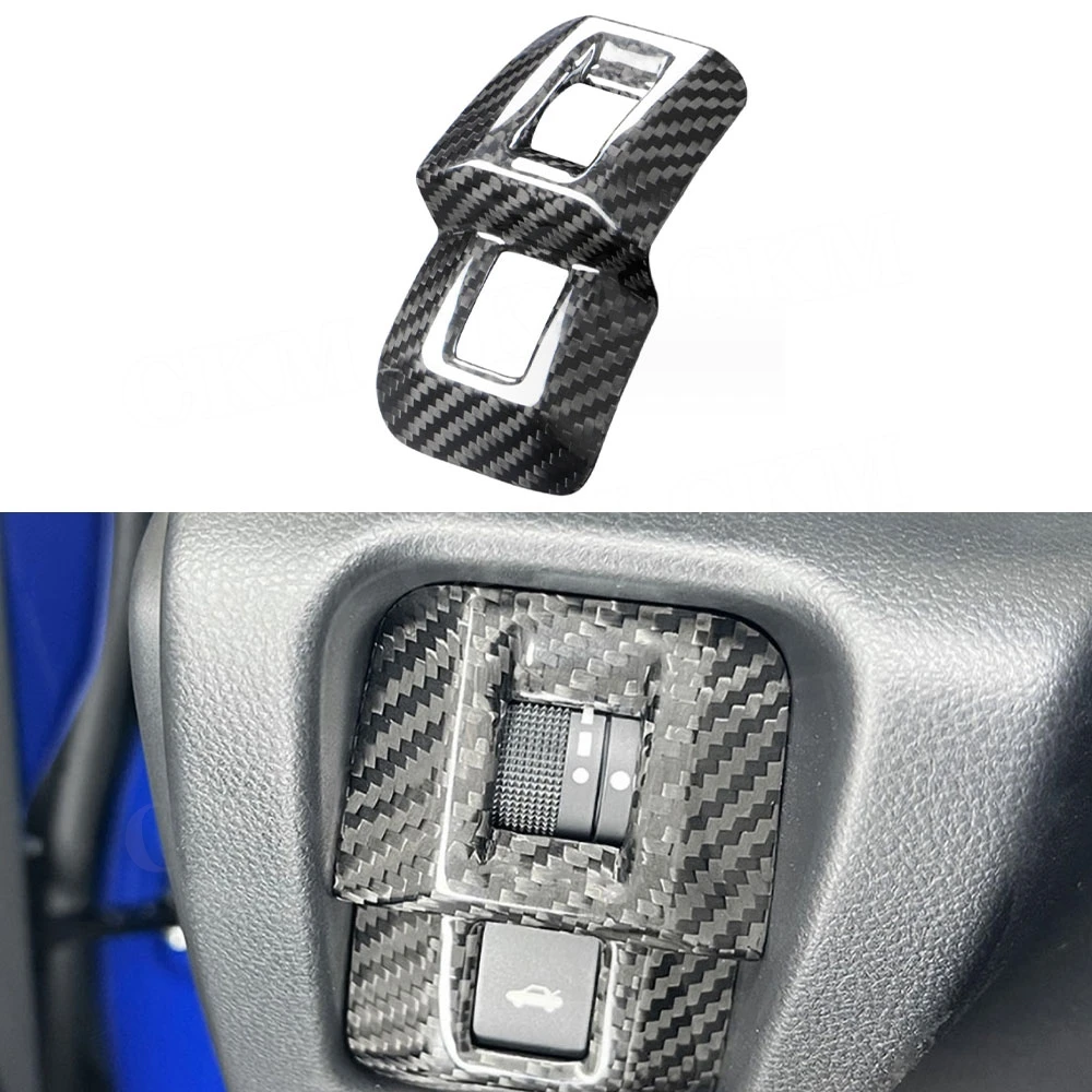 

Автомобильный кондиционер, наклейка на кнопку, украшение на переключатель багажника из углеродного волокна для Toyota Subaru BRZ 86 2022 + аксессуары для салона автомобиля
