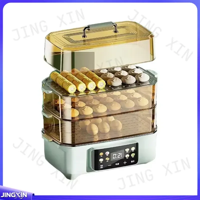 custom for 3 Tier Electric Food Steamer 23L Large Capacity Digital Timer Multi Function Kitchen Appliance for Vegetables Eggs